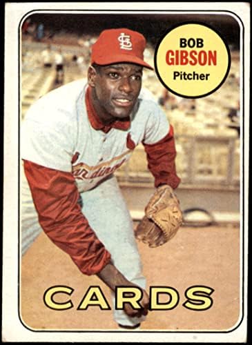 1969 Topps 200 Bob Gibson St. Louis Cardinals (Baseball Kártya) VG Bíborosok