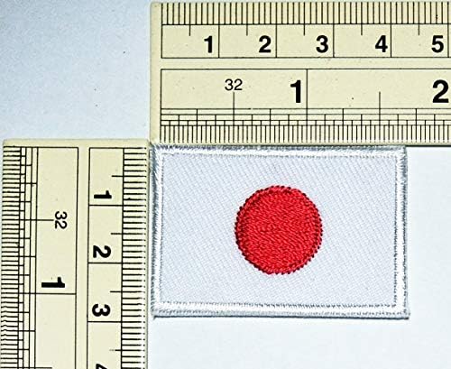 Umama Patch 3 Mini Flag 1.1X1.6 Japán Zászló Hímzett Vas-On Applied Patch Nemzeti Japán Zászló Foltok Kézműves Dekorációs