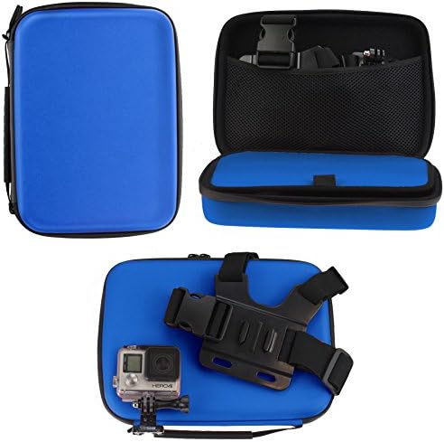 Navitech Kék, nagy teherbírású Masszív Nehéz Eset/Cover Kompatibilis Az Eken H9R Akció Kamera