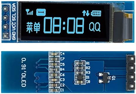 ZYM119 0.91 Hüvelykes OLED Modul 0.91 Fehér/Kék 128X32 OLED LCD LED Kijelző Modul IIC Kommunikálni a Ardunio Áramkör (Színe : Fehér)