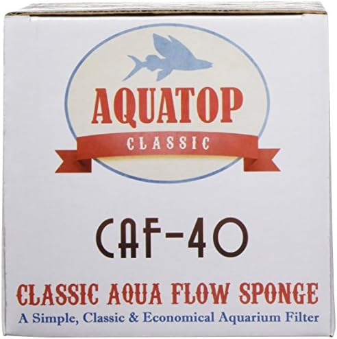 Aquatop Vízi Kellékek CAF-40 003451 Klasszikus Aqua-Flow Szivacs Akvárium Szűrő, Max 40 gal