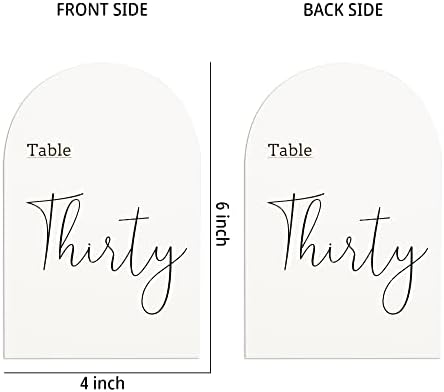 SWATOM Táblázat Számok Esküvői Fogadás 1-30 Esküvői Asztal Számok Kártya Asztal Számát, Fekete 32 DB Ajándék Táblázat Kártya & Asztalnál
