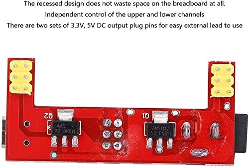 ZYM119 B10 2 Csatorna 5/3.3 V, Piros Kenyeret Testület Power Modul Bemeneti 6.5~12V DC, Ipari Elektronikai Alkatrészek (kivéve