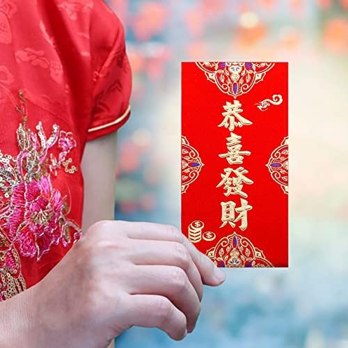 12db Kínai Vörös Borítékok, a Kínai Új Év a Vörös Borítékok Szerencsés Pénzt Zsebébe Hong Bao Borítékok Ajándék Készpénz Borítékok, Csomagok