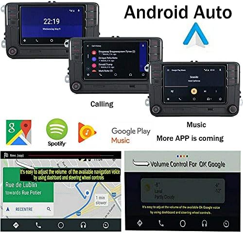 SCUMAXCON Autó Sztereó Carplay Android Auto MIB2 RCD360 Pro Bluetooth RVC USB 6.5 Érintőképernyő VW Jetta Golf Tiguan Passat Caddy EOS Passat
