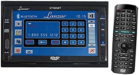 Lanzar STS65BT 6.5? A Dash Dupla Din-T Láb LCD CD/DVD/Mp3/AM/FM-MPX Rádió érintőképernyő Beépített Bluetooth