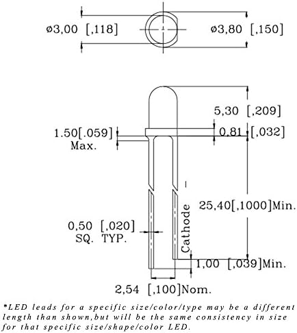 Világítótorony Led 3mm Kerek Felső Kék Lélegzik/Halványuló LED - Szuper Fényes (Csomag 5)