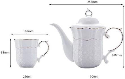 XWOZYDR Tea Set Set Háztartási Nappali Északi Kerámia Család Egyszerű, Európai Stílusú Teáskannát pedig Csésze Készlet