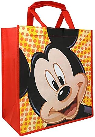 Disney Mickey Egér Tote Bags Érték Csomag a Csomag 3 Újrafelhasználható Tote Fél Zsák, Mely Mickey and Minnie Egér Bónusz Matricák