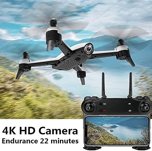QIYHBVR Művészeti Drón, 4K Kamerát a Felnőtt, FPV GPS Mini Drón a Kezdő Élő Video, Auto Vissza, Kövess Engem, Kör Repülni, RC