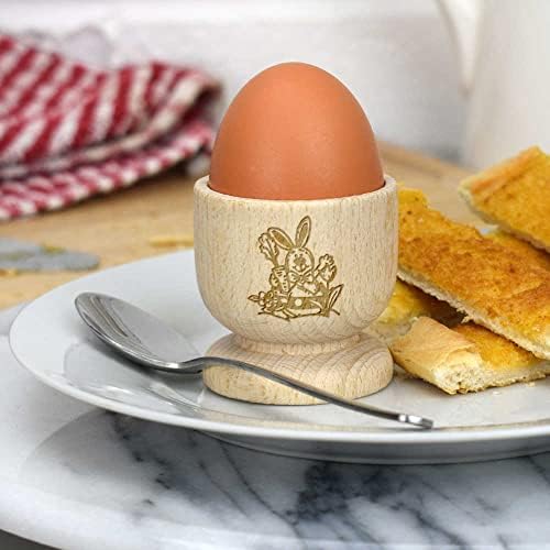 Azeeda 'Kikelt Húsvéti Nyuszi' Fából készült tojástartó (EC00023108)