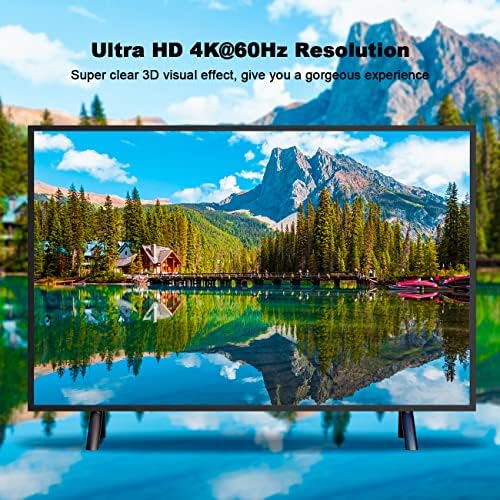 HDMI Repeater 2.0, JCHICI 4K@60hz HDMI Erősítő,HDMI Jel Erősítő Erősítő Akár 164ft (50M),YUV 4:4:4 3D 18Gbps Sávszélesség HDCP 2.2