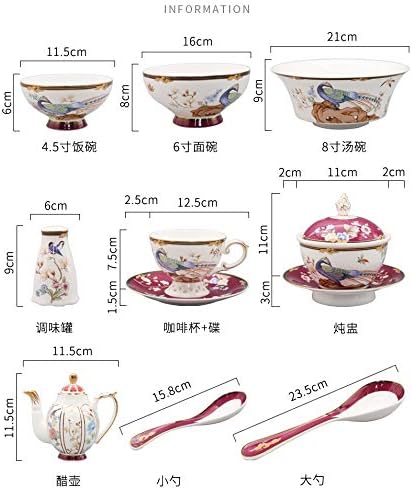 N/A 68 Fashion Asztali Kínai Porcelán, Kerámia Edényeket, Lemez, Esküvői Ajándékok Haza Klasszikus Étkészlet Kombinált Asztali Szett