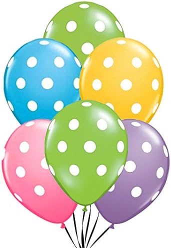 PMU Pöttyös Lufi - Multicolor Kis Ballonok, Születésnap, Esküvő, Karácsony, Halloween Évfordulók, Baba Zuhany & Party kellék Ellátás - 11