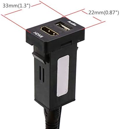 HDMI Csatlakozó Szerelhető Kábel +USB Audio Bemenet Audio Relé Használata a Toyota