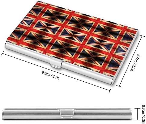 Brit Zászló névjegykártya tartó Pénztárca Férfi & Nő Zsebében Fém Slim Neve Kártya 3-as Eset.7x2.2x0.3 Cm