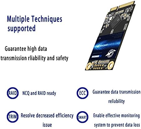 Cápa mSATA SSD, 64 gb-os 3D MLC NAND SATA III 6 Gb/s, mSATA (30x50.9 mm-es) Belső szilárdtestalapú Meghajtó - Kompatibilis