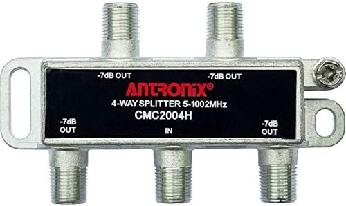 Antronix CMC2004H-4-Way Vízszintes Splitter -7dB 5-1002 MHz-es Nagy Teljesítményű Koax Kábel TV & Internet