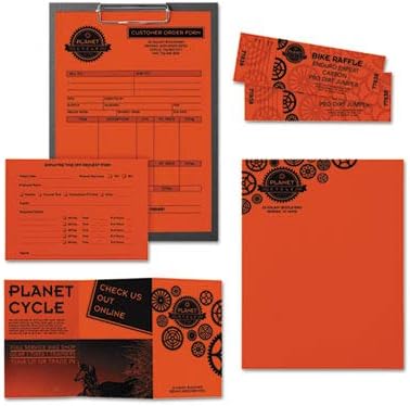 Wausau Papír Astrobrights Színes Papír - Levelet - 8.50 x 11 - 24 lb - 500 / Hideg - Narancs