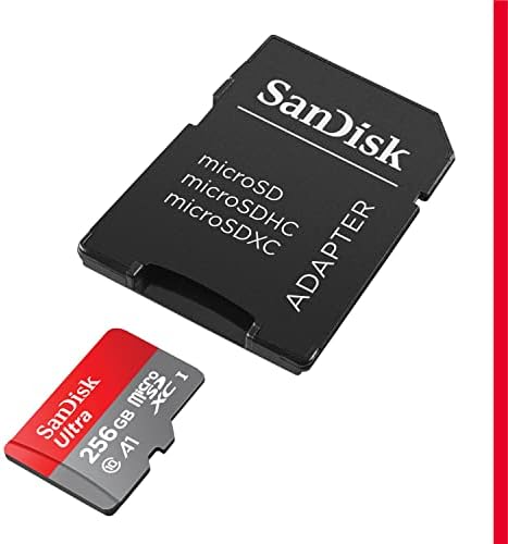 256 gb-os SanDisk Ultra microSDXC UHS-én Memória Kártya Adapter - Akár 150 MB/s, C10, U1, Full HD, A1, MicroSD Kártya - SDSQUAC-256G-GN6MA