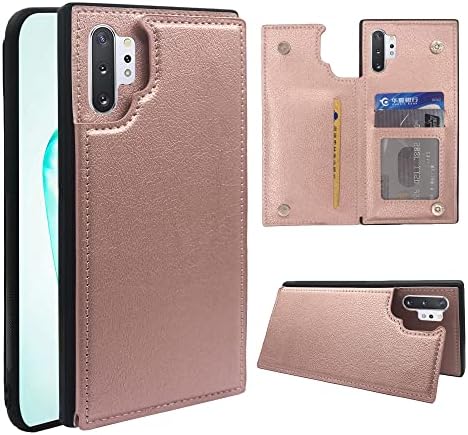 Kompatibilis a Samsung Galaxy Note 10 Plusz Glaxay Note10+ 5G az Esetben a Bőr Hitelkártya Birtokos Mágneses Vissza Sejt Flip