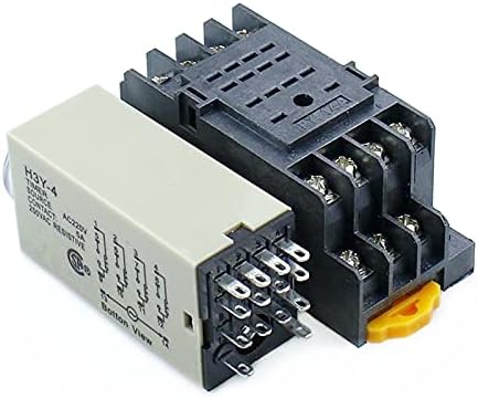 CZKE H3Y-4 0-5-ÖS Power OnTime Késleltetés Időzítő Relé DPDT 14Pins H3Y-4 DC12V dc 24 vac AC110V AC220V (Méret : AC110V)