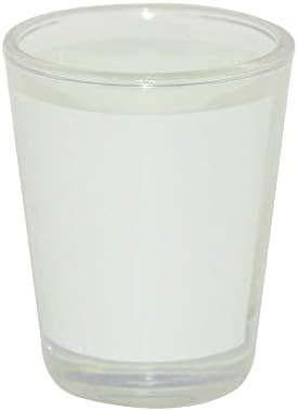 12 Db Üres Szublimációs feles pohár 1.5 dl Fehér Folt Hő Termál Transzfer Festék Kézműves Tequila