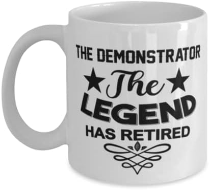 Demonstrátor Bögre, A Legenda szerint Visszavonult, Újszerű, Egyedi Ajándék Ötletek Demonstrátor, Bögre Tea Csésze Fehér