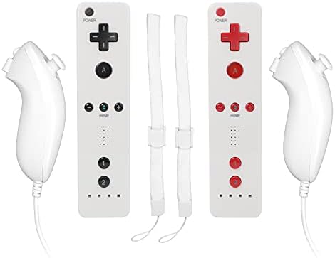 Wii Kontroller, Vinklan Wii Remote, valamint Nunchuck a Szilícium Esetében Wii-s Wii U (Piros, Fehér, Vissza & Fekete Fehér Hátsó)