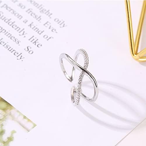Ujj Gyűrű, Biztonságos Csülök Gyűrű Szettek Tökéletes Design Jubileumi Születésnap(01 Fehér K WG0-0401)
