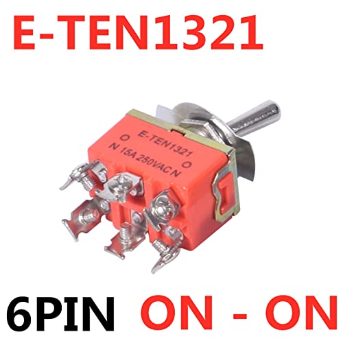 1db 15A 250V SPST 2 4 6 Terminál ON Off Kapcsoló segítségével Egyéni Reteszelő (Szín : E-TEN1021)