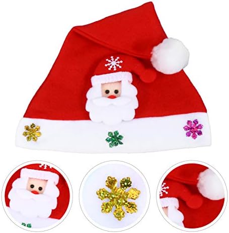 TOYANDONA Disfraz De Santa Claus Para Adulto 3pcs Karácsony, Télapó Sapka Csillogó Hópehely Mikulás Sapka Mikulás Kellékek, Karácsonyi