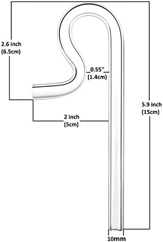 JARDLI Üveg Mini Lily Cső Erős Energia Kiáramlás a Kis Méretű Akváriumba Ültetett Tartály (17mm 16/22mm (5/8 ID) cső)