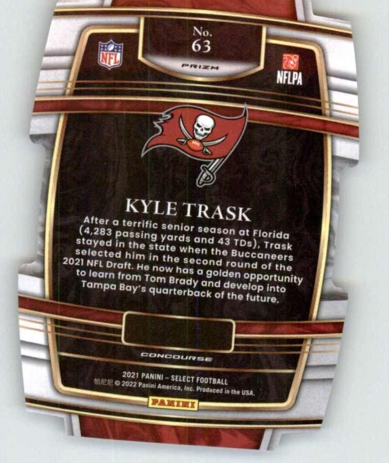 2021 Panini Válasszuk a Fekete-Arany Prizm kivágott 63 Kyle Trask Csarnok Tampa Bay Buccaneers RC Kezdő NFL Labdarúgó-Trading Card