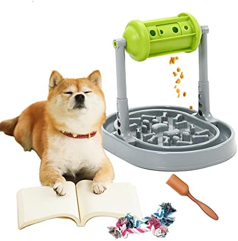 A kutya Lassan, Feeder, Interaktív Macska Étel Rotációs Adagoló Puzzle Játékok, Kezelésére Kieresztés a Képzés & Fun Etetés, IQ Képzés
