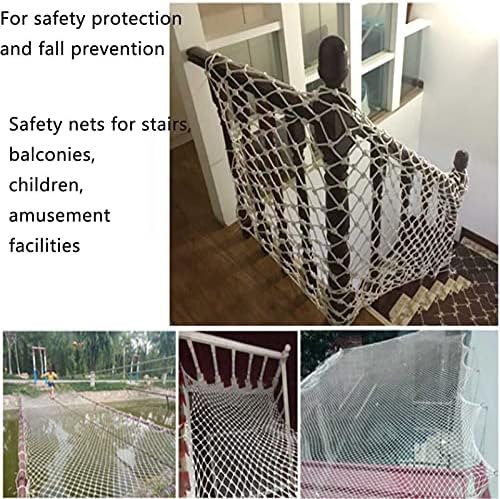KUAIE Kerti Dekoráció Nettó, Pet-Biztonsági Háló, Fehér Kerítés Dekoráció Háló Lépcső Esés Megelőzése Nettó Nylon Kötél Biztonságos