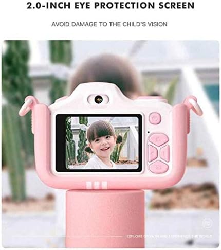 LKYBOA Gyerekek Kamera, Digitális Videó Felvevő Ütésálló Akció Kamera a 2 Hüvelykes IPS kijelző, illetve 16 gb-os SD Kártya, a Lányok,