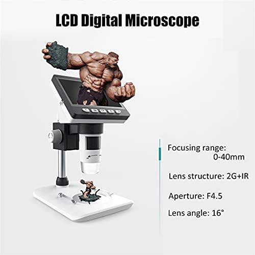 YASEZ Többfunkciós Digitális LCD Asztali Mikroszkóp Hordozható 4.3 hüvelyk Elektronikus Biológiai Mikroszkóp Kettős Tápegység Üzemmód
