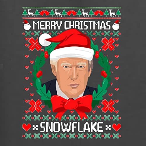Vad Bobby Boldog Karácsonyt Hópehely Trump Ronda Karácsonyi Unisex Pulóver Sleeve Grafikus Pulóver