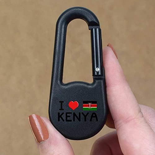 Azeeda 'Szeretem Kenya' Iránytű Kulcstartó (KC00021829)