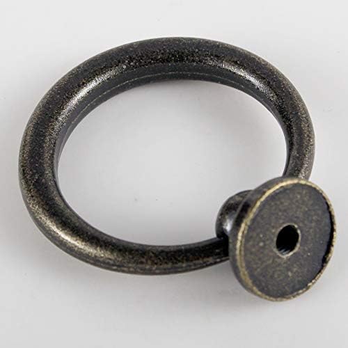 NA 10-Pack Csepp Gyűrű Fiókban Húzza Antik Fiókos Húzza a Gyűrű Kezeli Egyetlen Lyuk, Három Hosszúságú Csavarok (AEM-059)