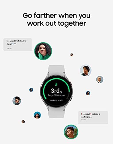 Samsung Galaxy Óra 4 40mm Smartwatch a EKG Monitor Tracker Egészségügyi Fitness Futó Alvási Ciklus GPS Esés Érzékelés LTE MINKET Változat,