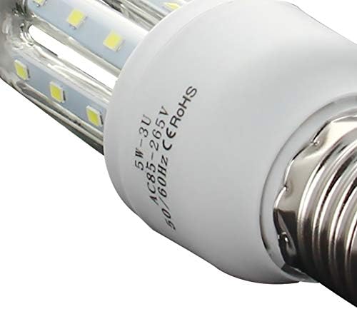 Othmro 1db LED Izzók U Típusú 85-265V E27 5W Tiszta Fény, az Energia-Megtakarítás