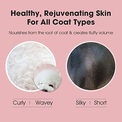 Breezytail Virágzó tusfürdő a Kutyák Természetes Gyöngy Ragyog Kabát Érdekel | Hipoallergén Ápolás Sampon Kutyák Érzékeny Bőrt l Bőr & Kabát