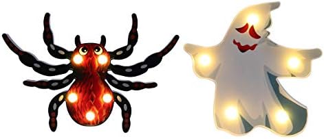 Abaodam1 Készlet 2db Halloween Party Dekoratív LED-es Éjszakai Fény, Buli, Dekoratív Lámpa Kreatív Alakú Design LED Hangulat Fény Halloween