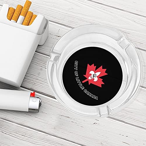 Zászló Kis Kanada Cigaretta A Dohányzók Üveg Hamutartó Hamutartó Az Otthoni Irodai Asztallap Asztal Dekoráció