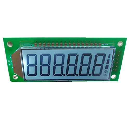 8 Kód 6 Számjegy Szegmenses LCD Kijelző Energia-Mérő 3 Vezeték SPI Fehér Háttérvilágítás HT1621 LCD Modul