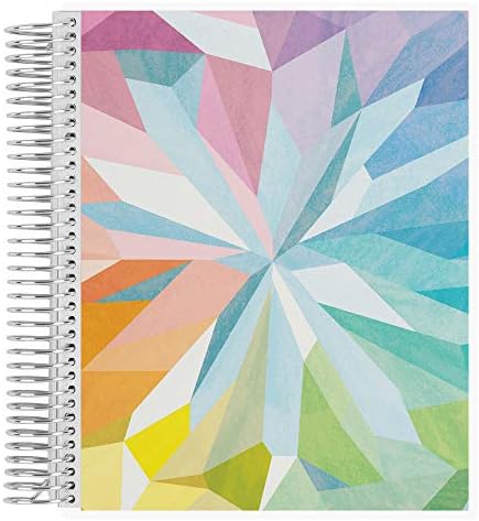 Erin Condren 8,5 x 11 Spirál Kötve Termelékenység Notebook - Kaleidoszkóp Színes. 160 Bélelt Oldal & Teendők Szervező Notebook. 80Lb