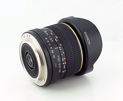 Rokinon FE8M-N 8 mm-es F3.5 Halszem Fix Objektív, Nikon (Fekete)