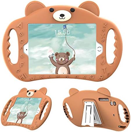 PZOZ iPad Gyerekek Esetben Kompatibilis iPad 9 2021 /8 2020 /7 2019 Generációs 10.2 az, Ütésálló Szilikon Kezelni Állni, nagy teherbírású